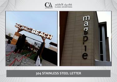 304 stainless steel letter