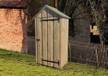 cabane de jardin et cabine de plage en bois