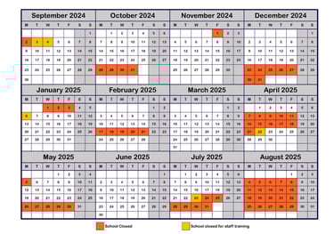 Calendar 2024-25