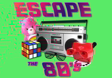 travel back in time and follow the clues to escape the 1980's