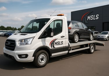 MSLS furgonas perveža vieną automobilį.