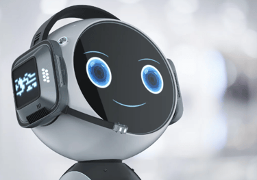 um robô fazendo atendimento