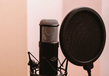 microfono, microfono in studio di registrazione