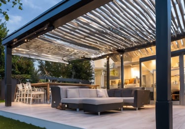 bioclimatic aluminum pergola