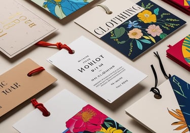 etiquetas para la ropa, marca de ropa