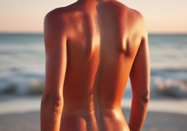 A curved facade covered in white latticework