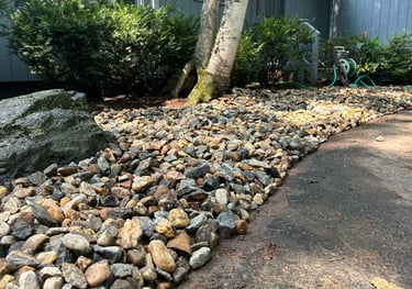 Rock and Mulch 