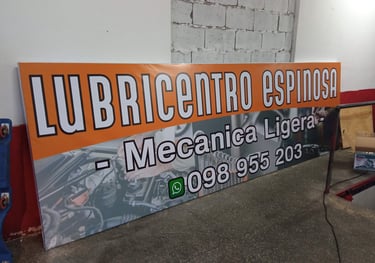 cartel lubricentro espinosa