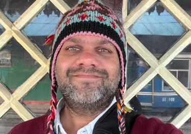 At Ghoom station of Darjeeling Toy Train