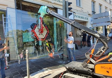 Remplacement vitrage magasin