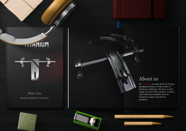 Professional business card and brochure print design using CMYK colour profile by The Gravids