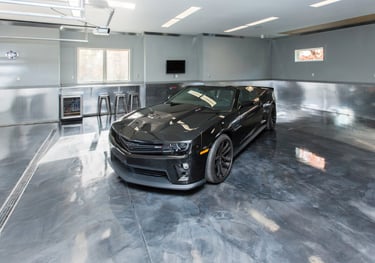 garaje en gris metálico personalizado