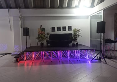 Tarima Riser con Par Led