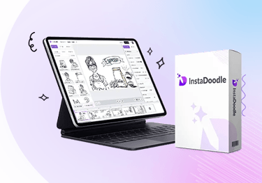 Instadoodle whiteboard software AI powered video tool