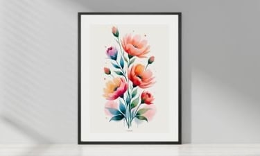 collection 12 posters Harmonie Florale par Danabelle B.