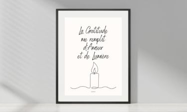 collection de posters pour célébrer la gratitude