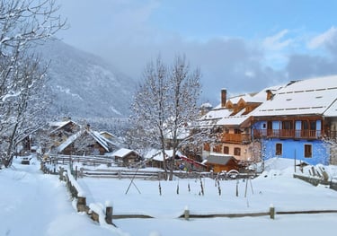 Les Alberts en Hiver, Montgenèvre, Hautes Alpes
