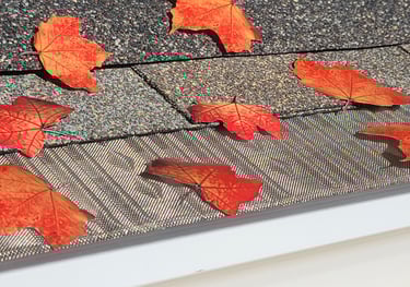 Pro Flo Gutter Guards with Leaves
