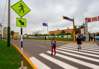 DEMARCACION CRUCERO PEATONAL