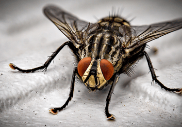 a close up photo of a pest fly