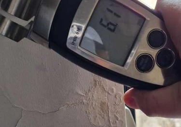 Drėkstančių paviršių kontrolė - drėkstančių paviršiu aptikimas, drėgmės aptikimas, dregme