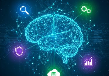 a brain scang with a brain scang on it