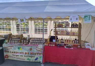 stand sur le marché