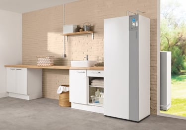 Installation d'une pompe à chaleur air eau permettant le chauffage et la production d'eau chaude