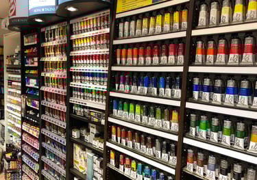 Une boutique de matériel d'artiste