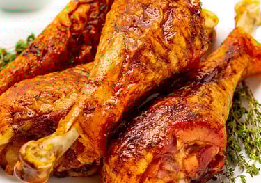 Jumbo smoked turkey legs