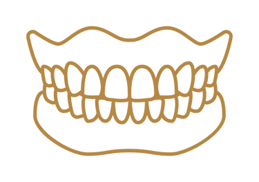 Desenho de uma prótese dentária em São mateus do Sul na Clínica GT odontologia