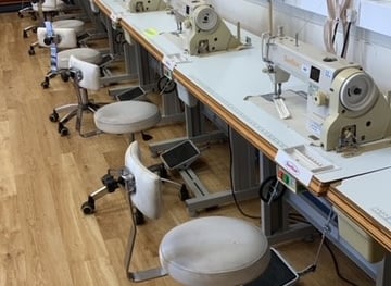 Industrial sewing machine servicing for colleges, schools and universities