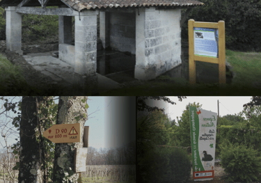 signalétique sentier pédestre, circuit de visite