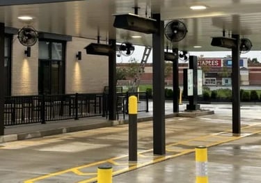 drive thru concrete pressure cleaning