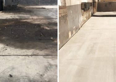 loading dock rust stain removal