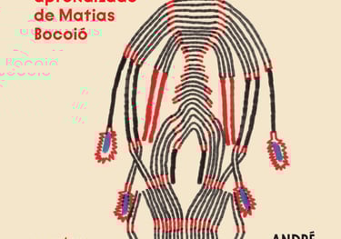 a drawing of a man with a large headdress 