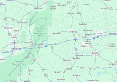 east west clearing and excavation map of counties served pic