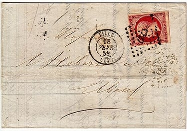 Losange Petits Chiffres 1727 et type 15.