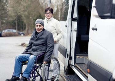 This image highlights our dedication to providing reliable transportation for clients attending ongoing appointments, as well