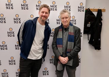Alastair & Neil at the Mix 92.6 radio