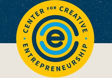 Center For Creative Entrepeneurship Logo and link to website with creative industry education