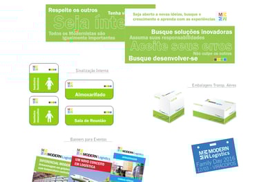 Case modern 5 Sinalização Corporativa Embalagens