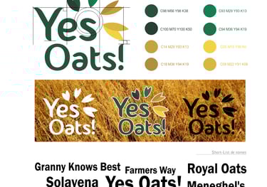 Case Yes Oats - Logo e Identidade Visual