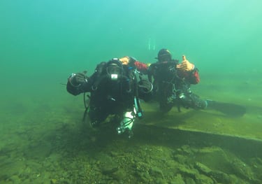 Baptême Recycleur Apdiving Lac de Plate Taille