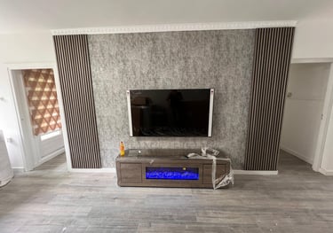 “Een stijlvolle achtergrond voor uw televisie”