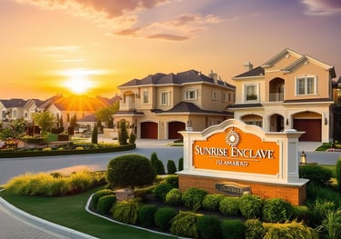 a sign that says sunrise over a sign that says sunrise over a sign that says