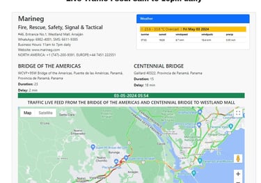 Google Map Live Traffic Info with weather