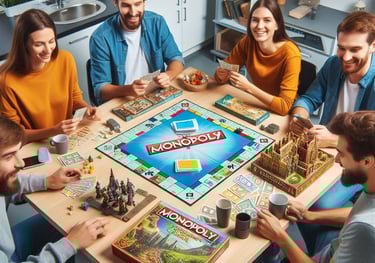 Des amis jouent à des jeux de société classiques et connus de tous