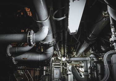 Pipes, valves and sensors Regulating Building Functions