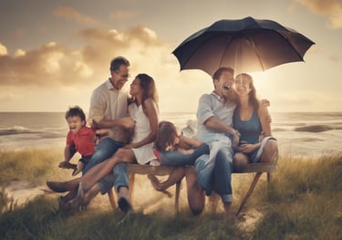 Happy people enjoying having a Life Insurance with Coast Investment Realty